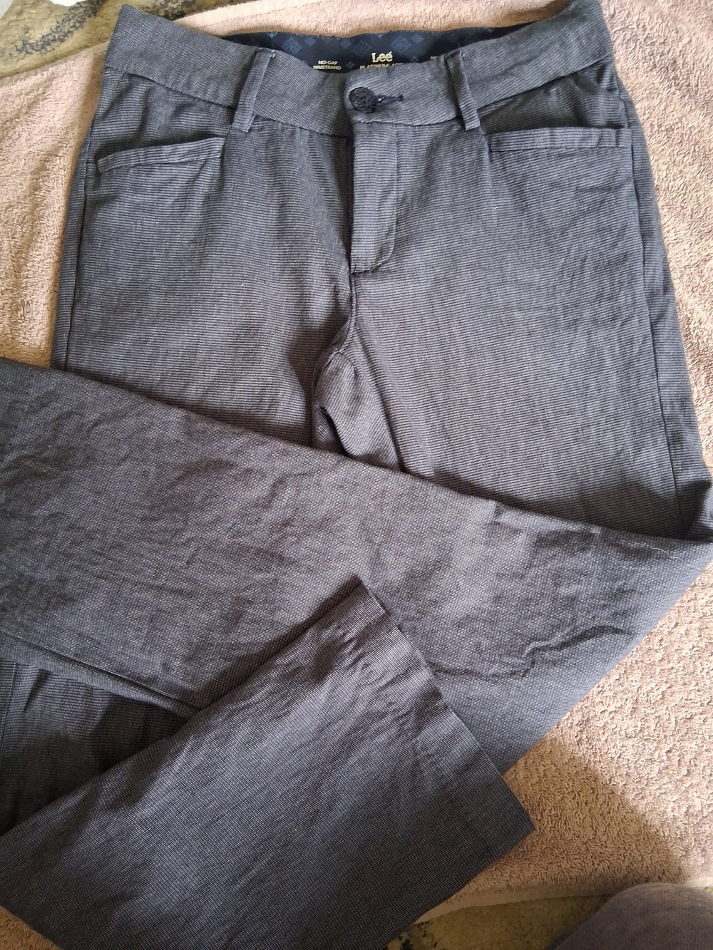 Lee Platinum Label Women's Gray Slim Straight Pants